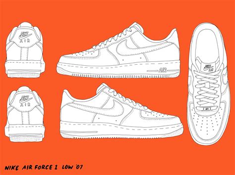 Outline Air Force 1 Template
